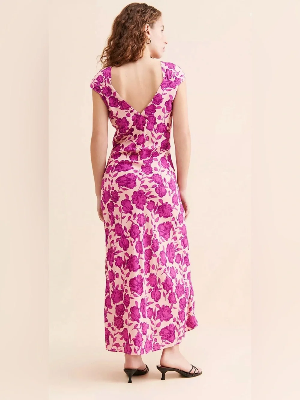 Free People Jen's‎ Pirate Booty Wavecrest Slip Dress Pink Floral Dainty Romantic